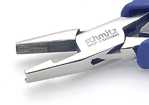 Sicken-Biegezange 140mm - schmitz 4317HS22 - biegt Drähte in gewünschte Form - ESD/EGB sicher Ableitend/Dissipative - Durchgestecktes Zangengelnek für den Profi - Made in Germany - Solingen