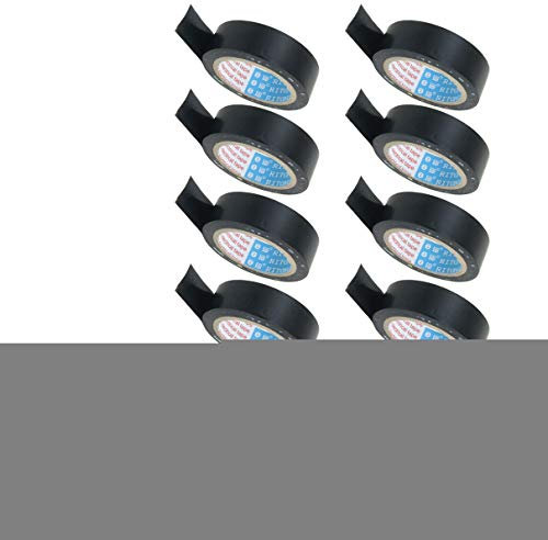 Aexit 55mm Klebebänder x 16mm Isolierband Isoband Elektriker Klebeband Tape Rolle Isolierbänder schwarz 10pcs