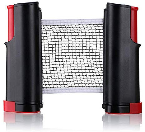 LANGING Tischtennis-Netz, einziehbar, tragbar, Ersatz-Ping-Pong-Zubehör