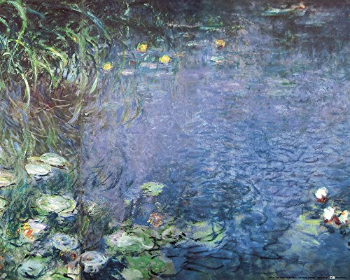 1art1 Claude Monet Poster Seerosen, Morgen Kunstdruck Bild 50x40 cm