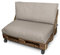 HAPPERS Cojines para Palets en Naylim Impermeable para Exterior 120x80 + 120x45 Piedra