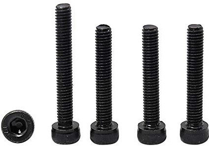 M4 x 50 schwarze 12,9 Grad hochfeste Innensechskant-Schrauben