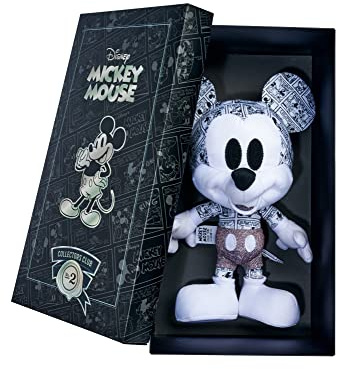 Simba 6315870275 - Disney Comic Mickey Mouse, Sammler Plüschtier in Geschenkbox, Nr. 2 der Kollektion von 12, Amazon Exclusiv, 35cm Plüschfigur, Sammlerstück, ab den ersten Lebensmonaten geeignet