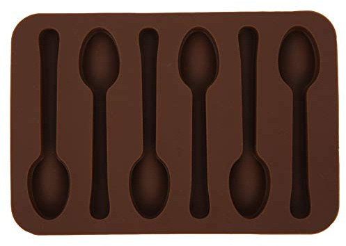 Stampo per dolci a forma di cucchiaio in silicone Stampo antiaderente per dolci al cioccolato Utensili Stampo per formaggio fatto a mano fai-da-te per teglie da cucina per biscotti(Cucchiaio)