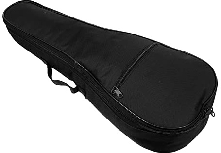 HEALLILY Dicke Gepolsterte Ukulele- Hülle Ukulele Aufbewahrungstasche Hawaiianer Aufbewahrungsbeutel für Sopran- Konzert 21 Zoll Schwarz