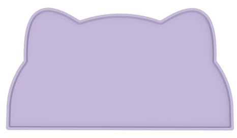 Tapis Gamelle Chat et Chien, Tapis Silicone Bol Antidérapant Tapis de Nourriture pour Animaux Imperméable (Bleu Pervenche)