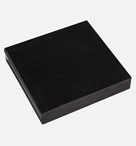 NEZIH Rubber Sheet, Neoprene Black, 5.9X5.9Inch for Plumbing,Gaskets DIY Material,Supports,Leveling,Sealing,Protection/150 * 150 * 40
