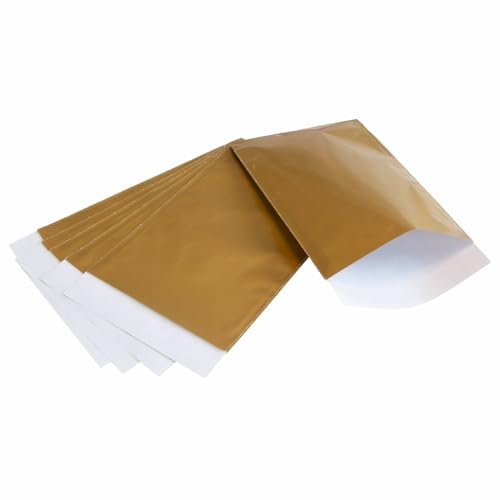 200x Papiertüten Gold 17,5x25cm - Papiertragetaschen - 0 x 18 x 25 cm - Gold - 200 stück