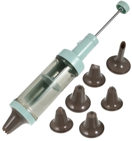 TOPBATHY 2 Juegos De Prensa De Galletas para Pajitas De Queso Puntas De Glaseado Manga Pastelera Suministros De Decoración De Repostería Masa De Pastelería Traje De Crema Reutilizable