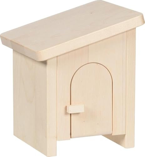 Kleiner Stall, montiert: 16 x 15 x 18,5 cm, Holz, per Stück
