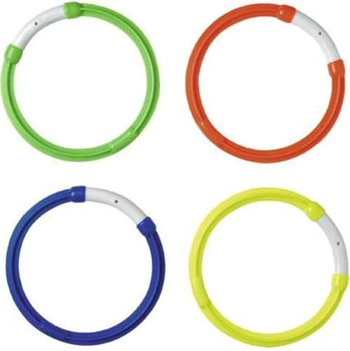 *** 4er-Set farbige Tauchringe - Schwimmbad - Tauchringe - Schwimmspielzeug - Urlaubsspielzeug Tauchen Tauchen Tauchen - von Heble® ***