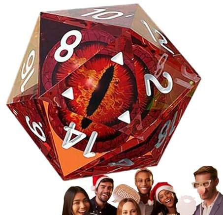 Moreeulsi RPG-Würfel-Set - 20 Seiten Spielwürfel | Handgefertigtes Designer-Polyeder-RPG-Würfelset mit scharfen Kanten und schönen Einschlüssen für Ästhetik