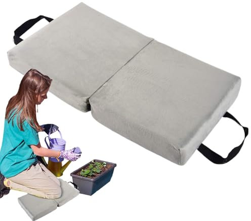 Kniepolster | Extra dickes Schaumstoff-Kniepolster | Faltbare Garten-Kniebank für Gartenarbeit, Gartenarbeit, Knieschoner mit Griff für Mechanikerarbeiten