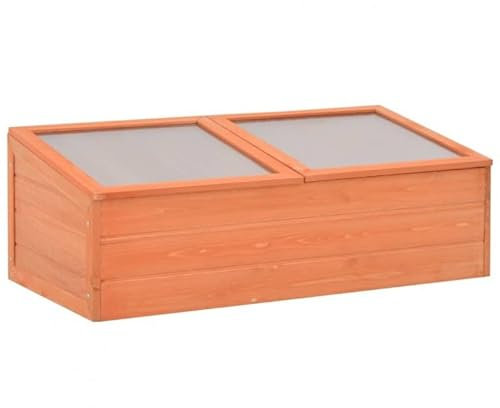DIGIPLASTICS Invernadero de madera con techo de policarbonato. Dimensiones: 1000 x 500 x 340 mm