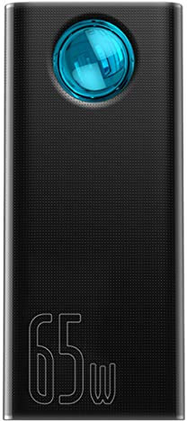 Power Bank 65W Power Bank 30000Mah PD Power Bank Cargador Externo portátil para teléfono Inteligente portátil Tableta, Negro