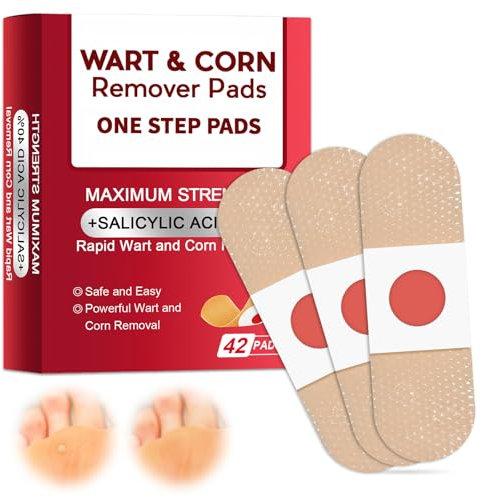 42 Pezzi Verruche Rimozione, Wart Remover patch Anti Verruche, Cura Dei Piedi, Efficace Verruche Rimozione Piedi, Rapidità di Applicazione e Semplice Utilizzo
