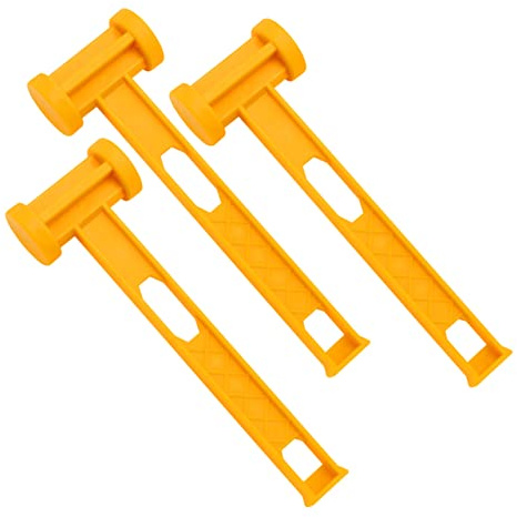 Martello per Picchetti da Campeggio Giallo in Plastica 3 Pezzi