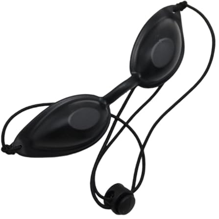 Bsbkoj glasögon med röda , flexibla UV-skyddande ögonskydd solningsskyddsglasögon lätt ögonskydd för skönhetssalong inomhus utomhus för vuxna