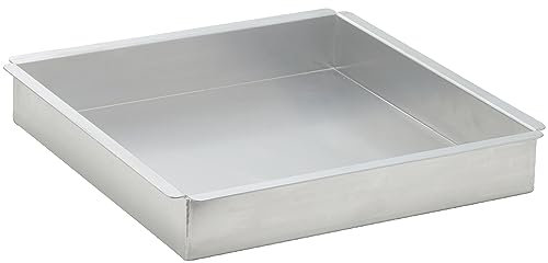 Winco 2-Inch Deep Aluminum Rectangular Cake Pan, 12-Inch by 12-Inch