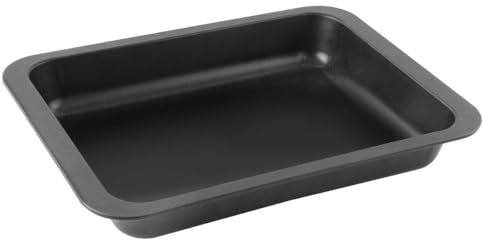 Zenker 7282 Plat à four rectangulaire antiadhésif, Noir, Acier Inoxydable, 37 x 27 x 5 cm
