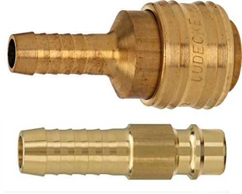 Stecker und Kupplung mit 8 mm Tülle, Druckluftkupplung, Druckluft 7,2, D946
