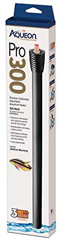 Aqueon Pro 300 Submersible Aquarium Fish Tank Heater, 300 Watts, For Up To 100 Gallon Fish Tanks