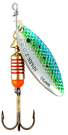 MAPSO - 5 Cucharillas de Pesca Spark-2 PAVA-S 7 GMS.
