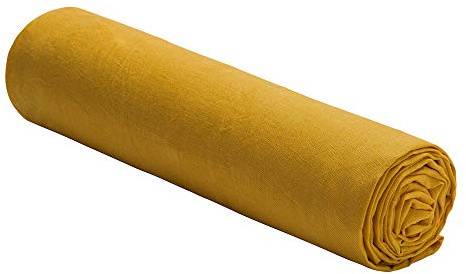 Drap Housse 100% Lin Lavé Épice 140x190 cm - Bonnet 30 cm - Linge de lit Drap Housse Premium