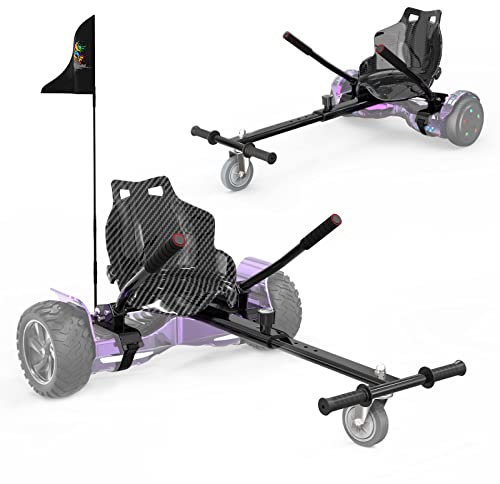 RCB Hoverboard Sitz, Go-Kart Zubehör für Hoverboards, Hoverboard mit Sitz passend für Aller 6.5-10 Zwei Runden Self Balancing Scooter, Hoverkart für Erwachsene und Kinder