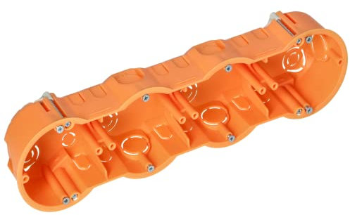 ORNO JB-13813/4 Scatola Derivazione Incasso per Cartongesso Ø 60 mm (quadrupla)