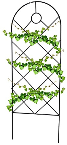 Genikeer Metal Garden Trellis | Plant Climbing Trellis Frame | Metal Trellis For Climbing Plants | Garden Trellis For Climbing Plants | House Plant Trellis Indoor | Outdoor Iron Plant Trellis