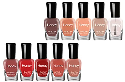 Art Couture Nail Lacquer Mini Nagellack-Set zum Abziehen, auf Wasserbasis, schnell trocknend, für Anfänger, 5 ml x 10 Flaschen (A, One Size)