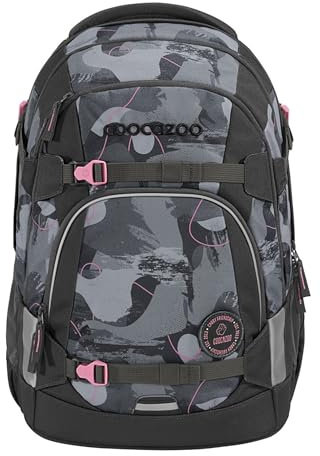 coocazoo Schulrucksack Mate, ergonomischer & anpassbarer Tornister, höhen- & größenverstellbar, mit Brustgurt & Hüftgurt, leicht & individuell, ab der 3. Klasse