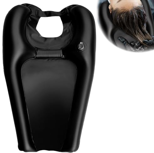 KIPTVO Portable Hair Washing Basin, Inflatable Hair Wash Basin, Inflatable Shampoo Basin, Washing Aids for Disabled, Portable Shampoo, for Handicapped Pregnant Women Kids Elderly