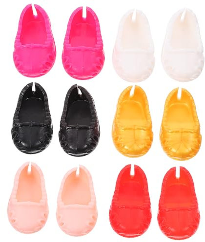 PHENOFICE 6paare Miniatur Puppenschuhe Puppenhausschuhe Aus Strapazierfähigem Material Mini-hausschuhmodelle Simulationsschuhmodelle Für Puppe Mini-spielzeughaus-Ornamente Miniatur-schuhdeko