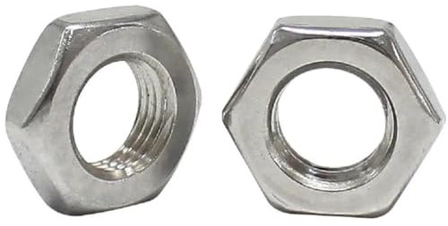Sechskant-Sechskantmutter, 5–50 Stück, M2, M2,5, M3, M4, M5, M6, M8, M10, M12, M14, M16, flacher Sechskant-Sechskant-Wafer-Kontermutter aus Edelstahl 304(M16 5pcs)
