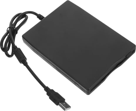Disquete Externa USB 2.0 Portátil ABS Negro para Leer y Transferir Datos | Disco Duro Externo, Convertidor de Disquetes, Lector de Disquete Usb, Lector Externo Diskette, Multi
