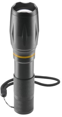 Hama LED-Taschenlampe W200, Batterien, Zoom, COB, Aluminium, 3 Modi Lampe de Poche 140 g