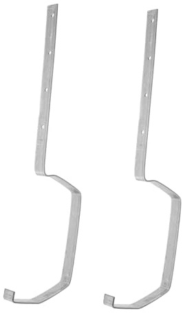 SHINEOFI Staffa 200mm per Grondaia Resistente alla Ruggine in Ferro Versatile 2 Pezzi Giardino per Scarico Grondaie