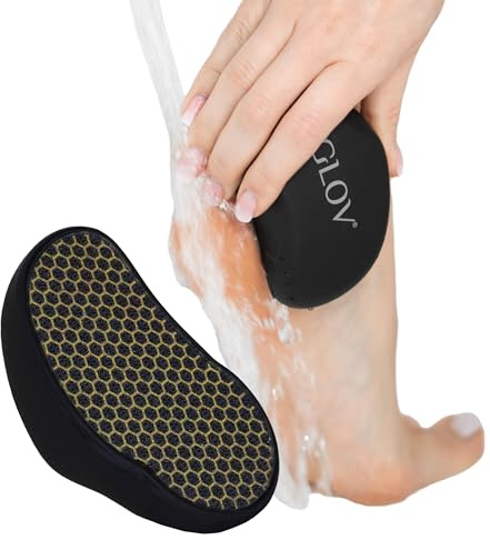 Glov Lime 3d Nano Verre Pédicure-outil Réutilisable pour Élimination Douce des Callosités Utilisation Humide et Sèche Design Ergonomique Soin des Pieds Élégant