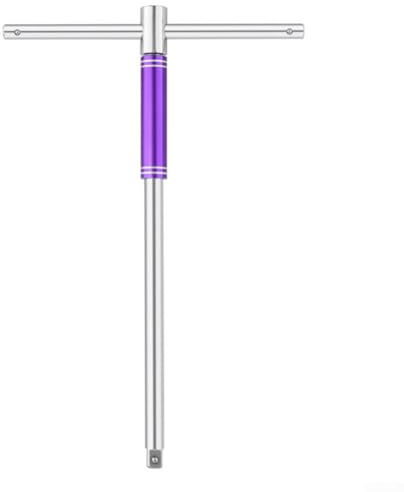 Zilimontt Juego de llaves telescópicas para rueda con adaptador de enchufe de 1/2 pulgada, llave cruzada de hierro para neumáticos de coche, mango antideslizante, diseño extendido para mantenimiento