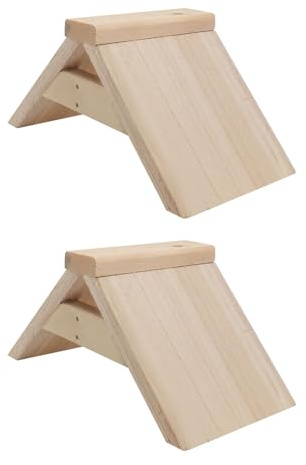Artibetter 2pcs Wooden Pigeon Perch Pet Rest Stand Natural Wood Lightweight Elevated Dove Rest Station Providing Safe and Comfortable Place for Birds