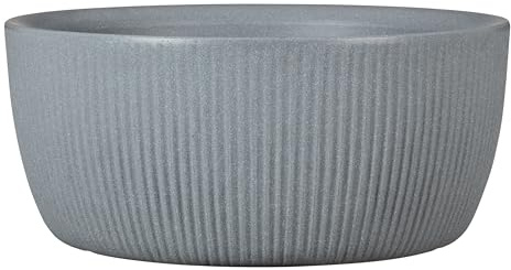 Scheurich Linetto Bowl Pflanzgefäß, Stony Grey, rund, 30cm