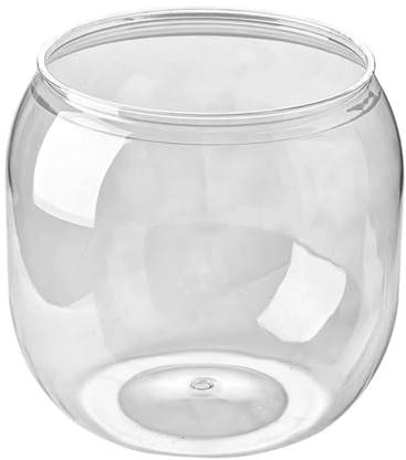 Mini fiskburk - dekorativ transparent okrossbar - mini fiskskål för konstgjord | perfekt för , skola, klassrum, sovsal, restaurang, bar, vardagsrum, sovrum, kontor