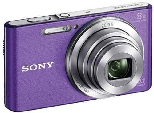 Sony DSC-W830 Digitalkamera (20,1 Megapixel, 8x optischer Zoom, 6,8 cm (2,7 Zoll) LC-Display, 25mm Carl Zeiss Vario Tessar Weitwinkelobjektiv, SteadyShot) violett