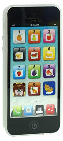 YOYOSTORE 1pc White Or Black Mobile Toy Phone Kid Baby Music Touch Learning Study English