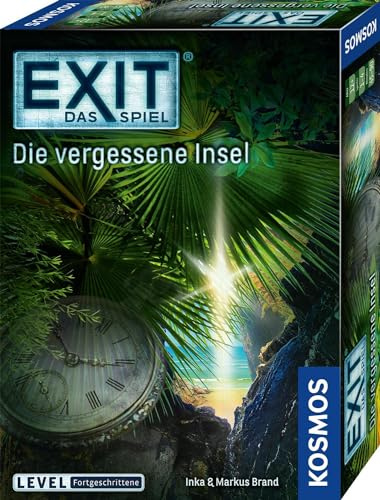 Kosmos 692858 EXIT - Das Spiel - Die vergessene Insel, Level: Fortgeschrittene, Escape Room Spiel, EXIT Game für 1-4 Spieler ab 12 Jahre, EIN einmaliges Gesellschaftsspiel