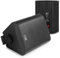 Power Dynamics PD BC65V Black 6.5-Inch Waterproof IP56 Rated Outdoor Speakers with Bracket - 2-Way Design, 70V/100V Transformer, Weatherproof Audio System for Commercial & Home Use - Pair