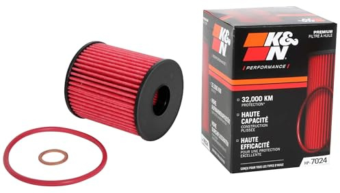 K&N Premium Oil Filter: 20,000 Mile Engine Protection, High Capacity/High Efficiency: Compatible with MINI/FORD/PEUGEOT/LAND ROVER (See Product Description for Select Models), HP-7024