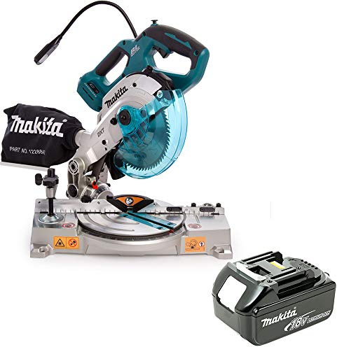 Makita DLS600 18V LXT Cordless Brushless Mitre Saw 165mm with 1 x 3Ah Battery